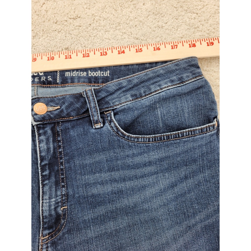 Lee Riders Bootcut Denim Jeans whiskered 36 Waist - Picture 3 of 8
